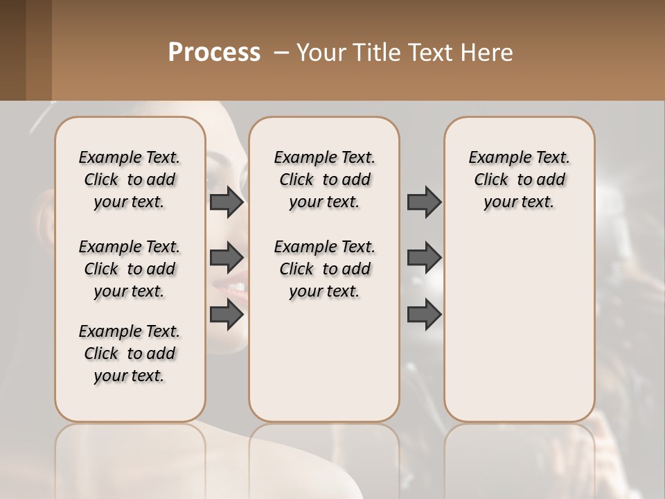 A Woman Is Taking Pictures With Her Camera PowerPoint Template