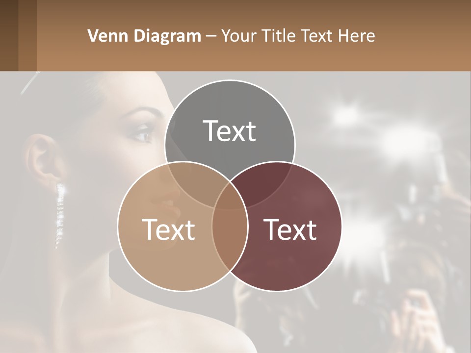 A Woman Is Taking Pictures With Her Camera PowerPoint Template