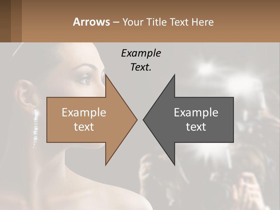 A Woman Is Taking Pictures With Her Camera PowerPoint Template