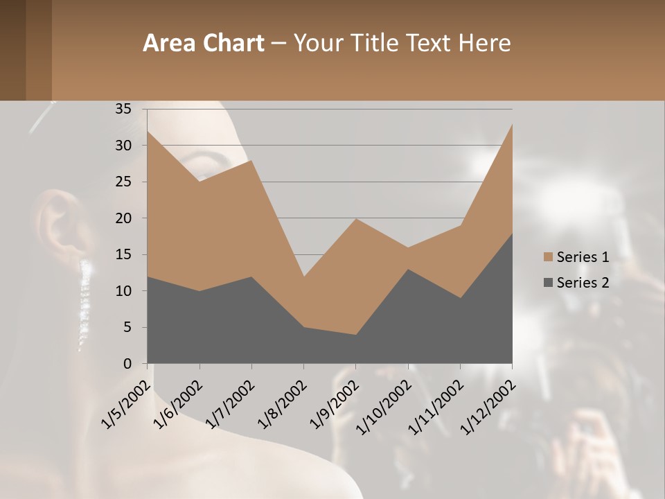 A Woman Is Taking Pictures With Her Camera PowerPoint Template