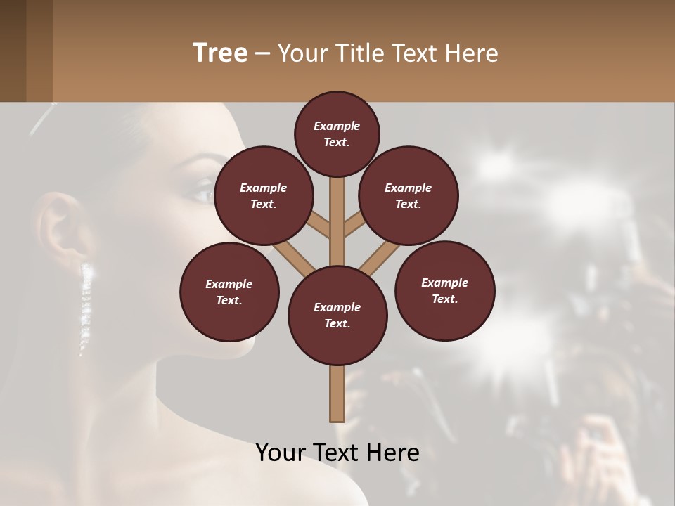 A Woman Is Taking Pictures With Her Camera PowerPoint Template