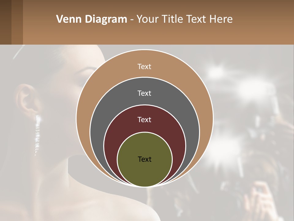 A Woman Is Taking Pictures With Her Camera PowerPoint Template