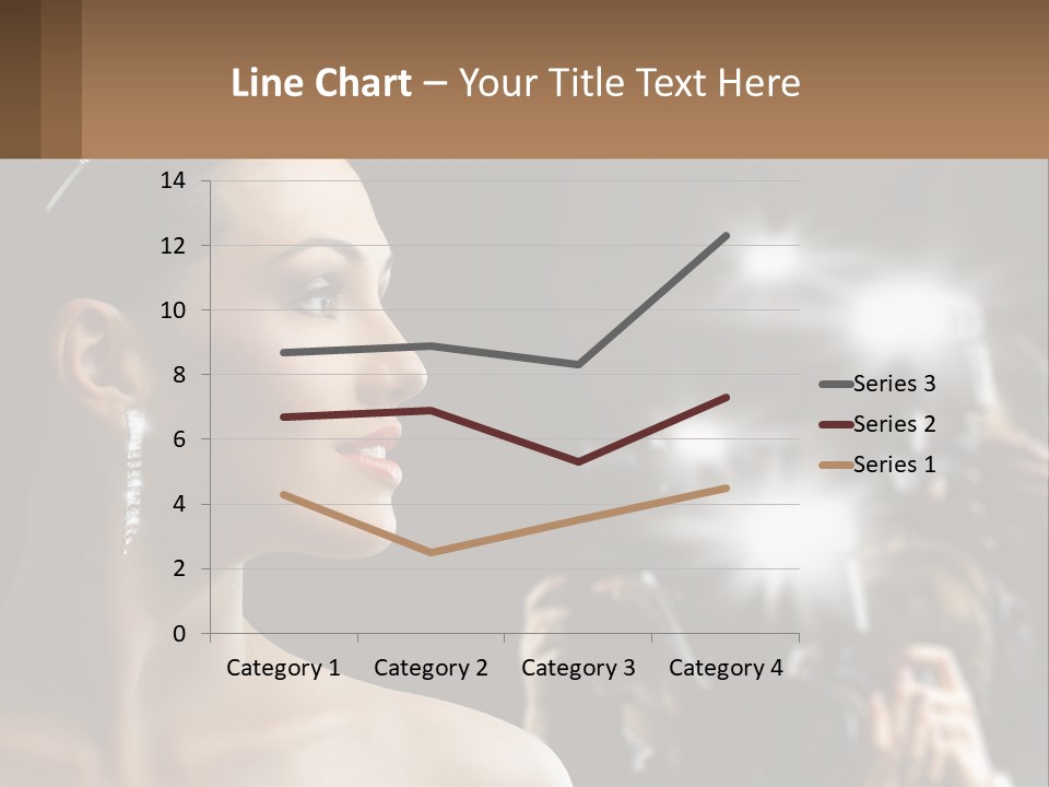 A Woman Is Taking Pictures With Her Camera PowerPoint Template