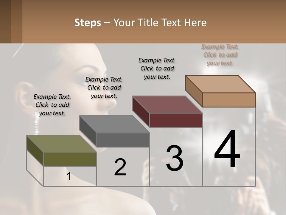 A Woman Is Taking Pictures With Her Camera PowerPoint Template