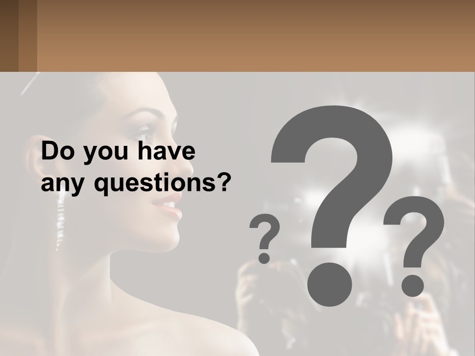 A Woman Is Taking Pictures With Her Camera PowerPoint Template