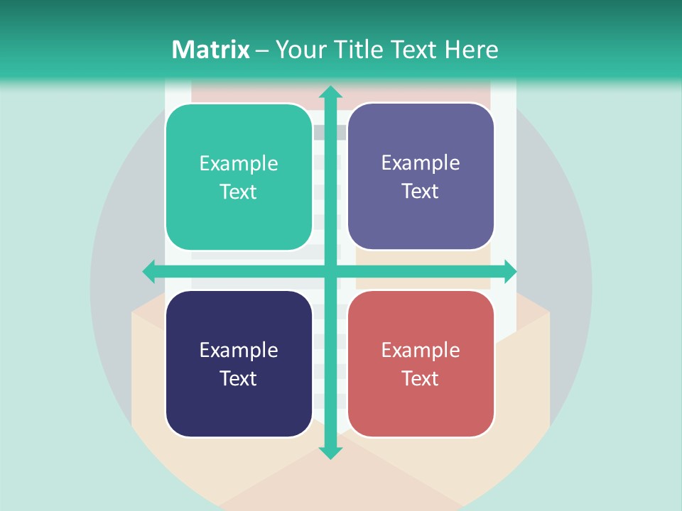 An Email Envelope With A Paper In The Middle Of It PowerPoint Template