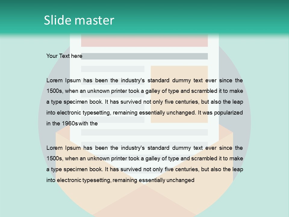 An Email Envelope With A Paper In The Middle Of It PowerPoint Template