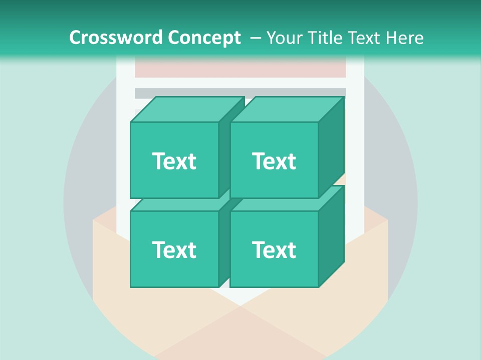 An Email Envelope With A Paper In The Middle Of It PowerPoint Template