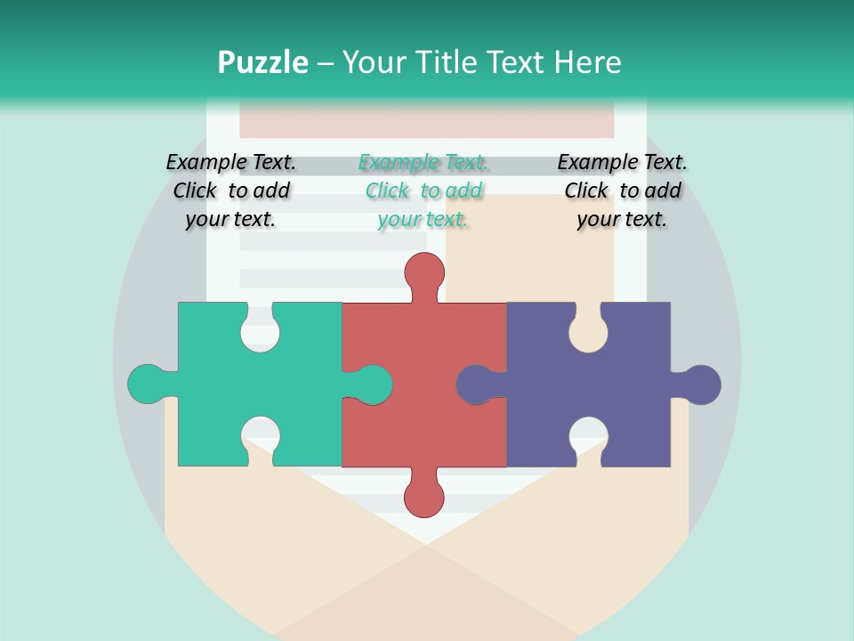 An Email Envelope With A Paper In The Middle Of It PowerPoint Template