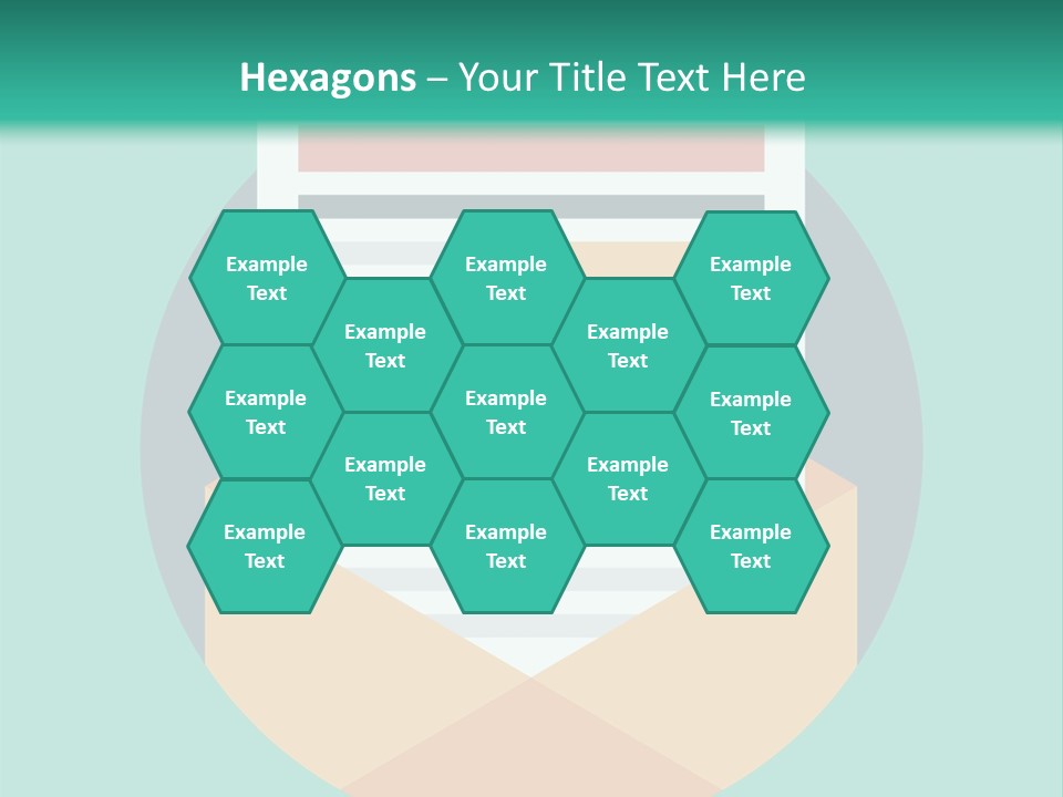 An Email Envelope With A Paper In The Middle Of It PowerPoint Template