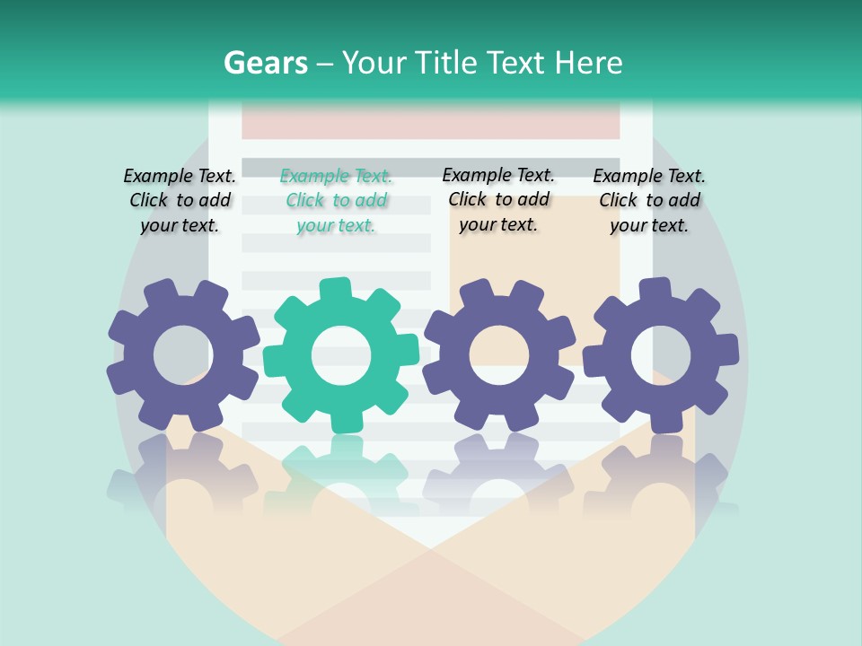 An Email Envelope With A Paper In The Middle Of It PowerPoint Template