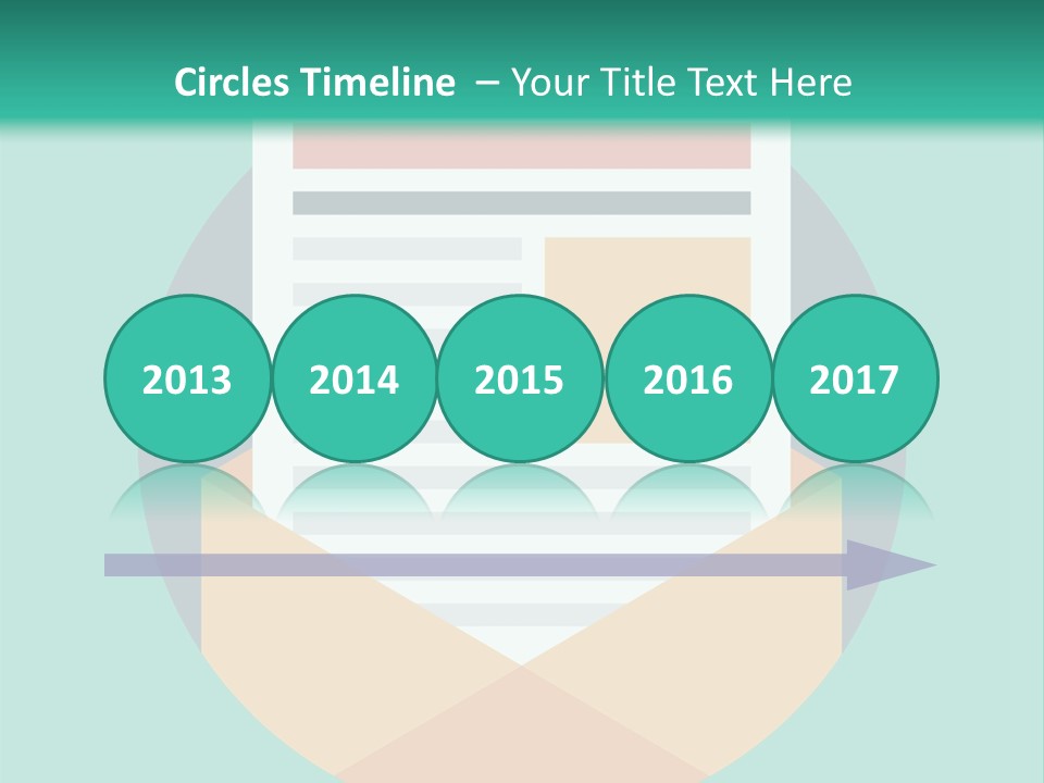 An Email Envelope With A Paper In The Middle Of It PowerPoint Template