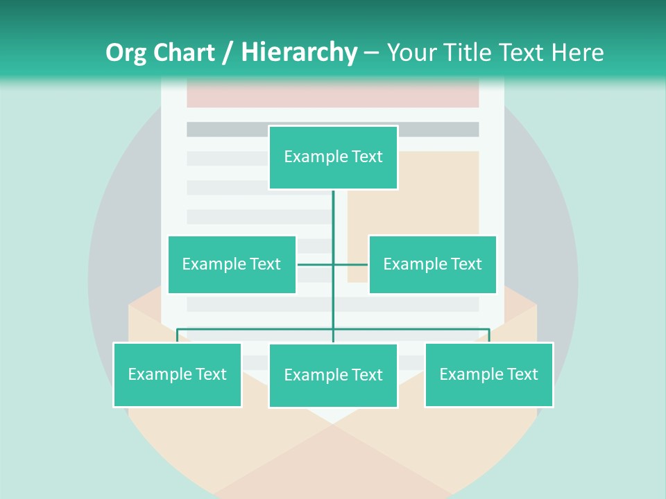 An Email Envelope With A Paper In The Middle Of It PowerPoint Template