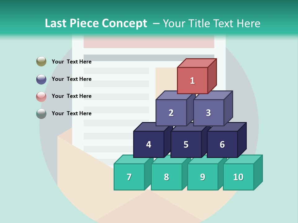 An Email Envelope With A Paper In The Middle Of It PowerPoint Template