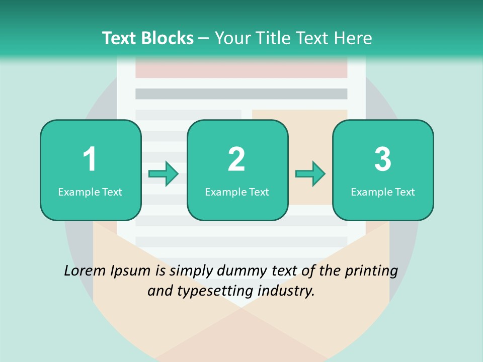 An Email Envelope With A Paper In The Middle Of It PowerPoint Template