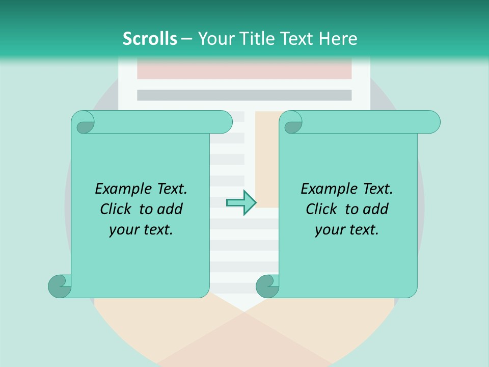 An Email Envelope With A Paper In The Middle Of It PowerPoint Template