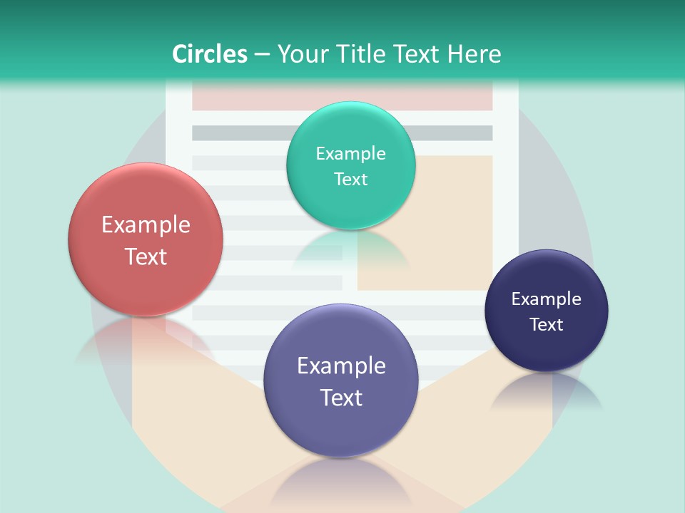 An Email Envelope With A Paper In The Middle Of It PowerPoint Template