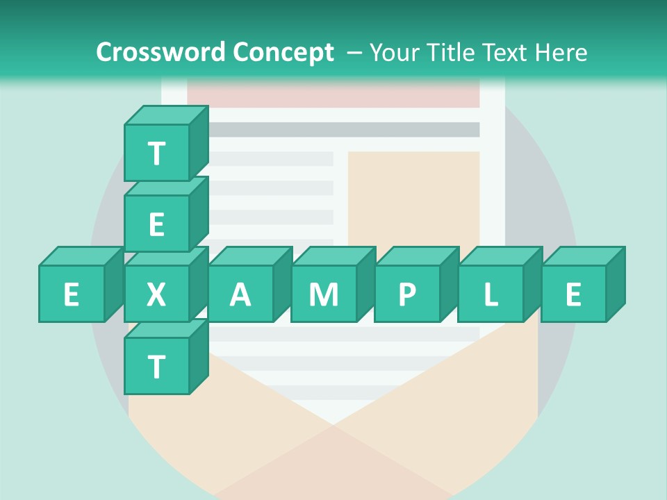 An Email Envelope With A Paper In The Middle Of It PowerPoint Template