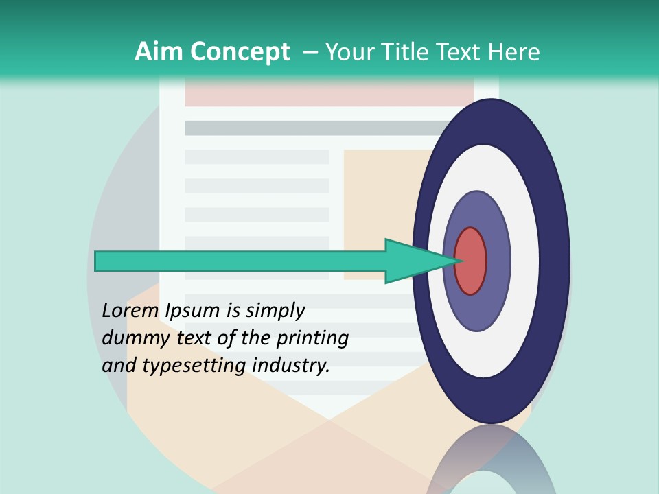 An Email Envelope With A Paper In The Middle Of It PowerPoint Template