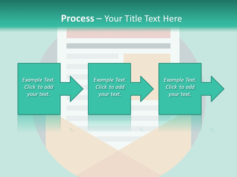 An Email Envelope With A Paper In The Middle Of It PowerPoint Template