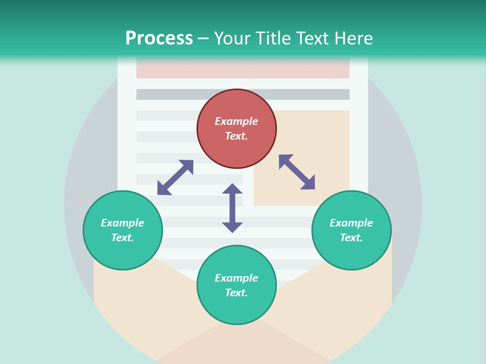 An Email Envelope With A Paper In The Middle Of It PowerPoint Template
