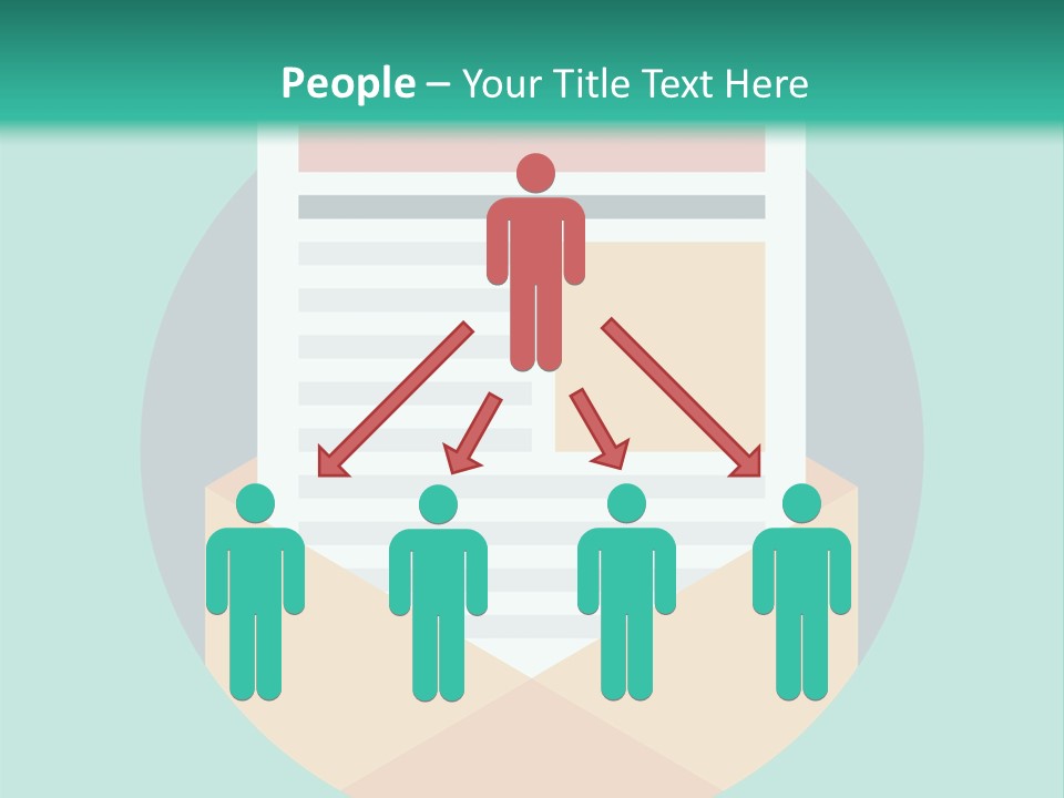 An Email Envelope With A Paper In The Middle Of It PowerPoint Template