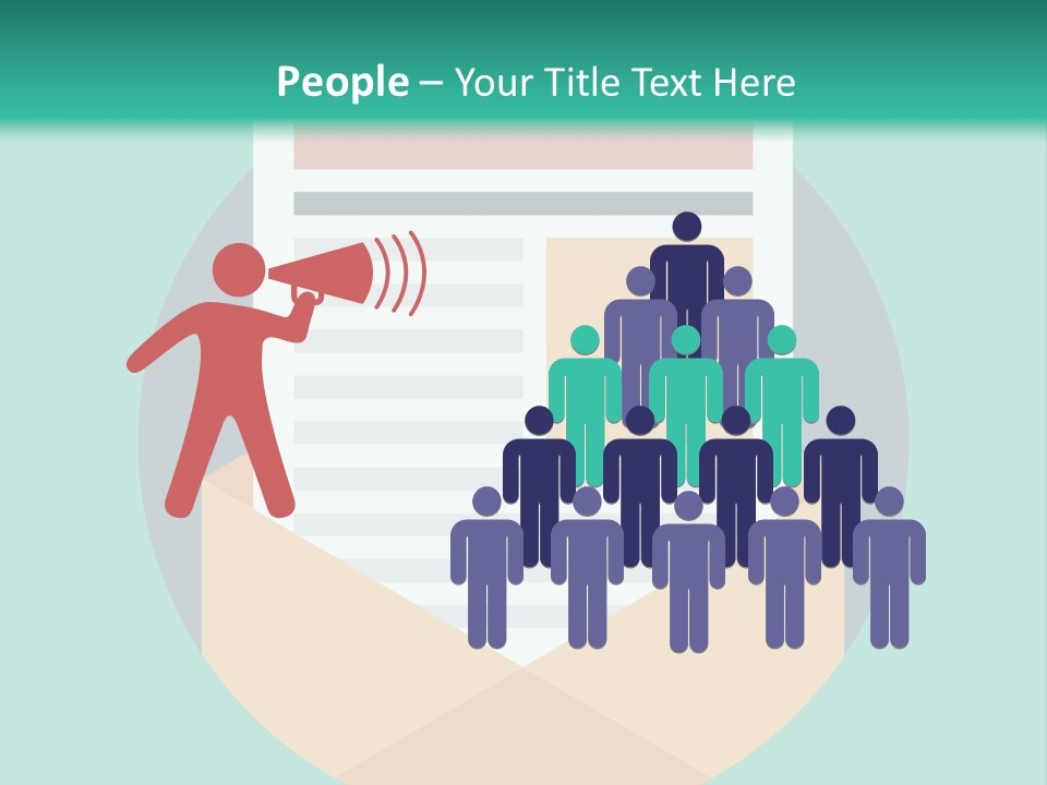 An Email Envelope With A Paper In The Middle Of It PowerPoint Template