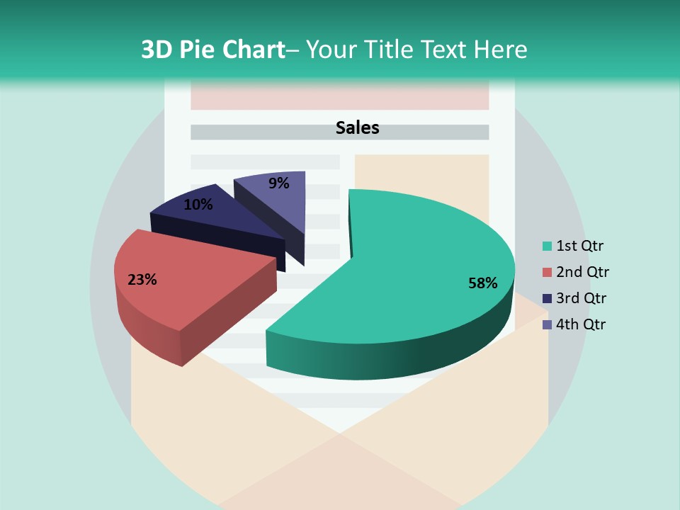 An Email Envelope With A Paper In The Middle Of It PowerPoint Template