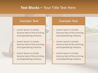 A Small Dog Is Looking Out Of A Window PowerPoint Template