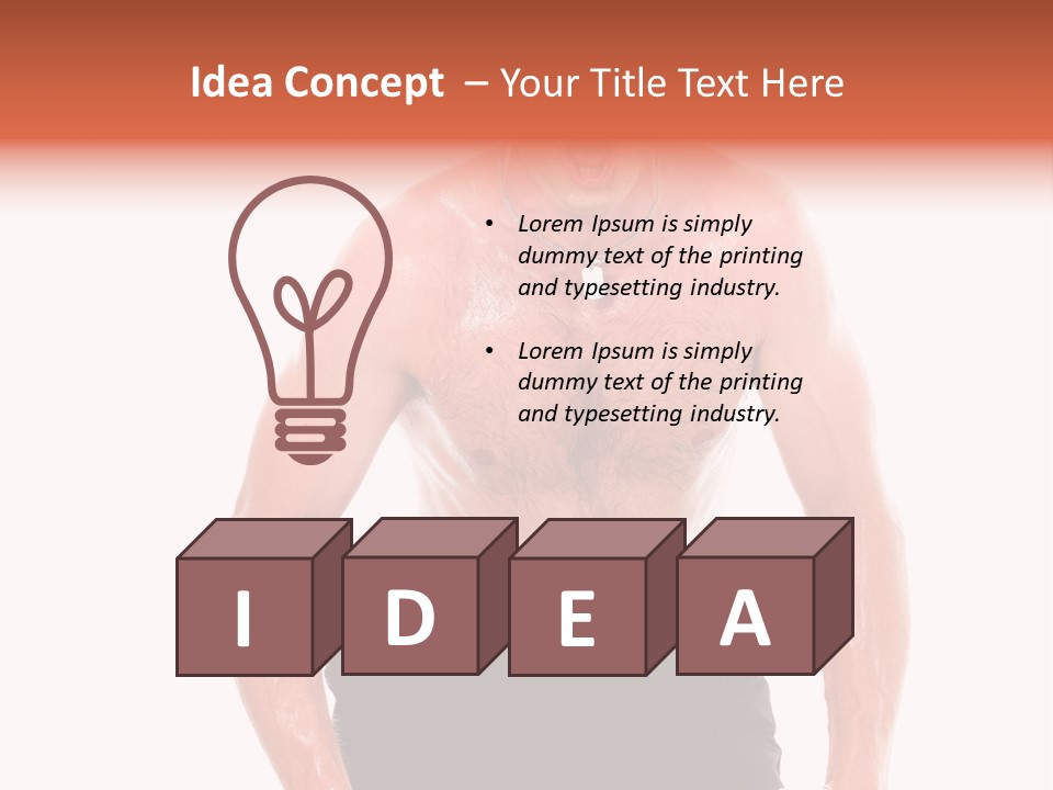 A Man With A Surprised Look On His Face PowerPoint Template