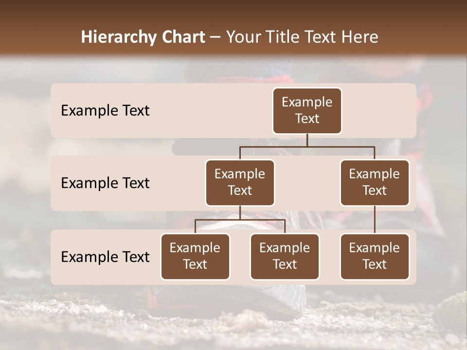 A Person's Feet In Hiking Shoes On The Ground PowerPoint Template