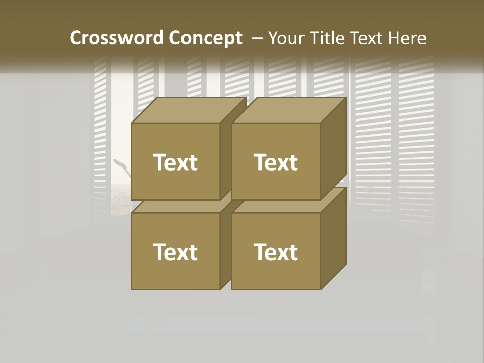 A Bed Sitting In A Bedroom Next To A Window PowerPoint Template
