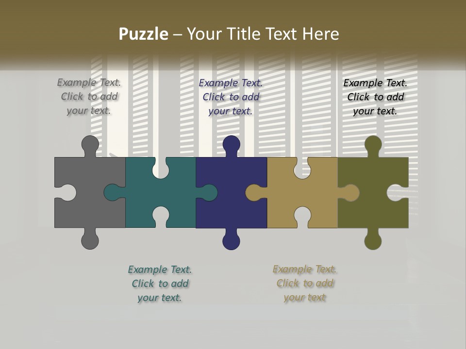 A Bed Sitting In A Bedroom Next To A Window PowerPoint Template