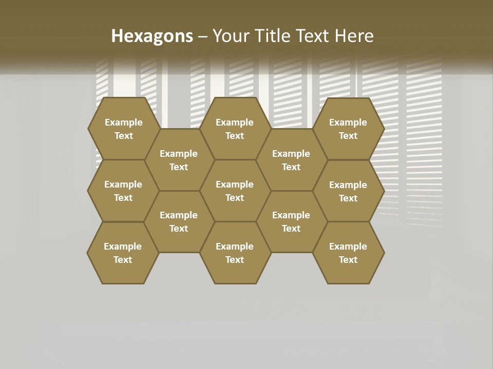 A Bed Sitting In A Bedroom Next To A Window PowerPoint Template