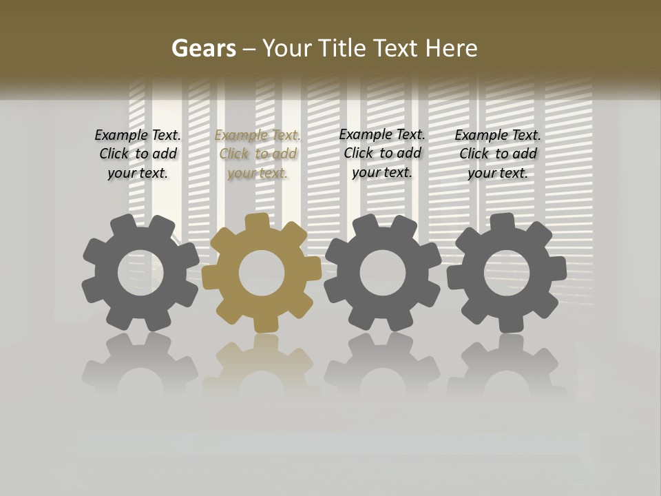 A Bed Sitting In A Bedroom Next To A Window PowerPoint Template