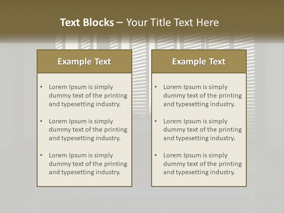 A Bed Sitting In A Bedroom Next To A Window PowerPoint Template