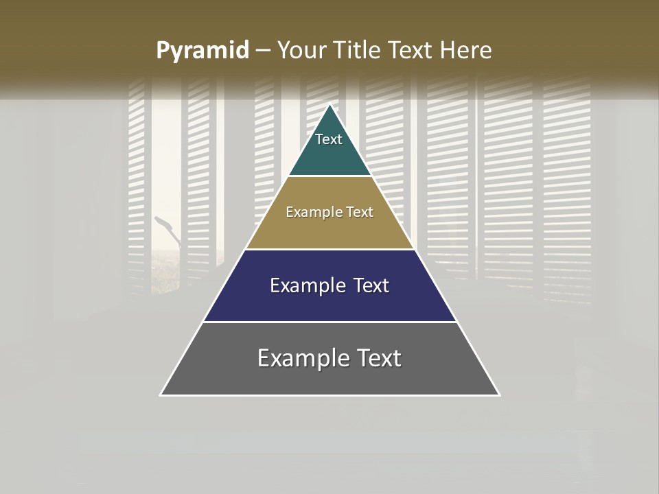 A Bed Sitting In A Bedroom Next To A Window PowerPoint Template