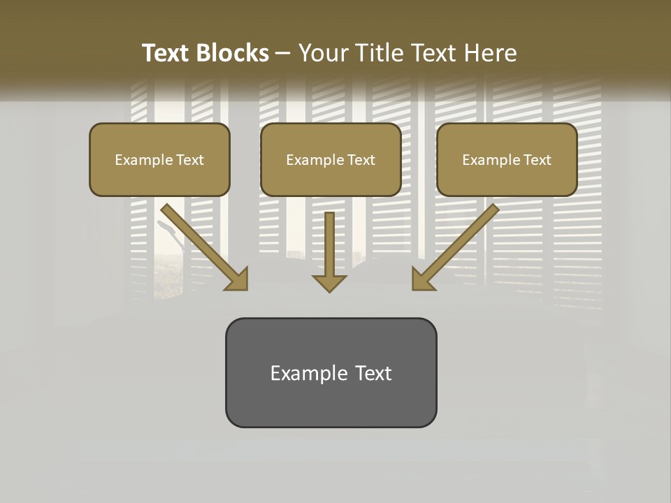 A Bed Sitting In A Bedroom Next To A Window PowerPoint Template