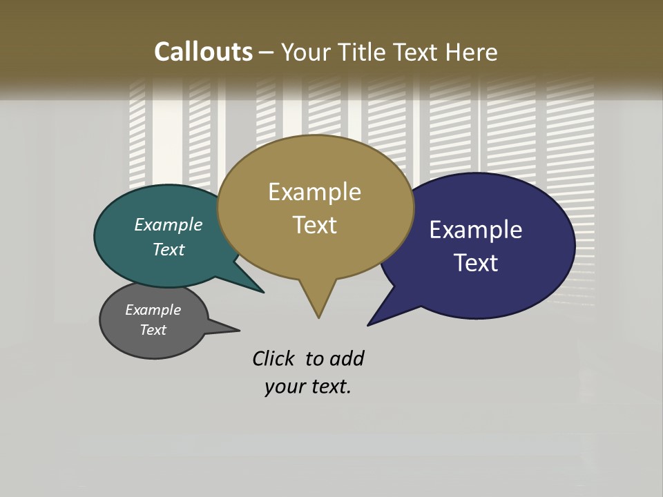 A Bed Sitting In A Bedroom Next To A Window PowerPoint Template