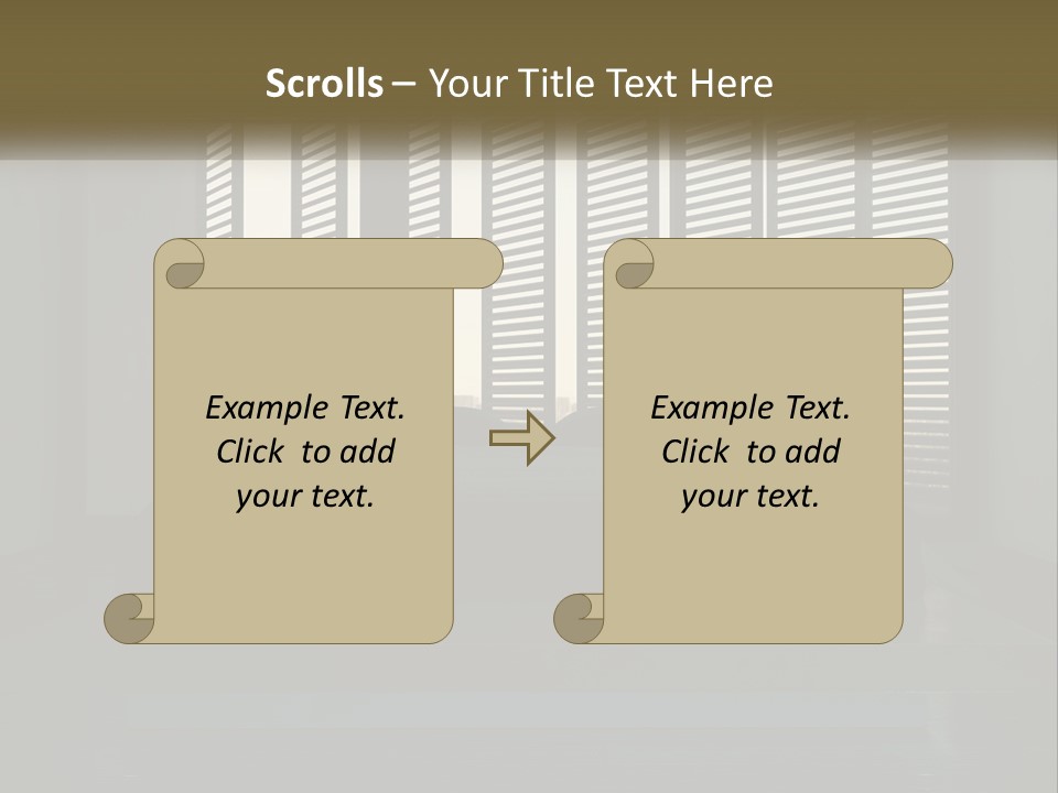 A Bed Sitting In A Bedroom Next To A Window PowerPoint Template