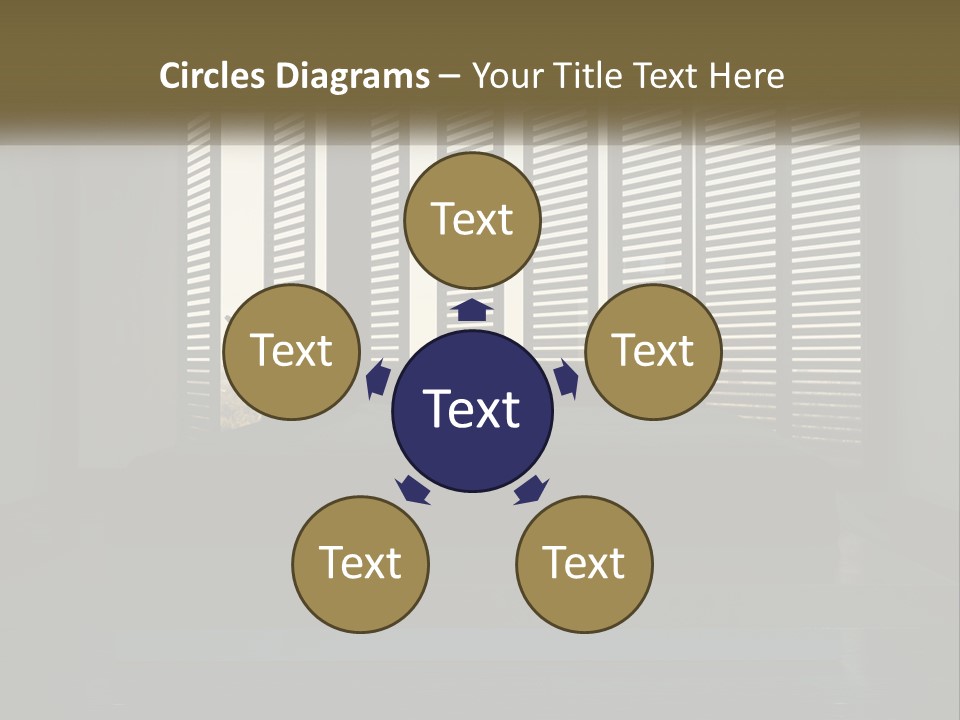 A Bed Sitting In A Bedroom Next To A Window PowerPoint Template