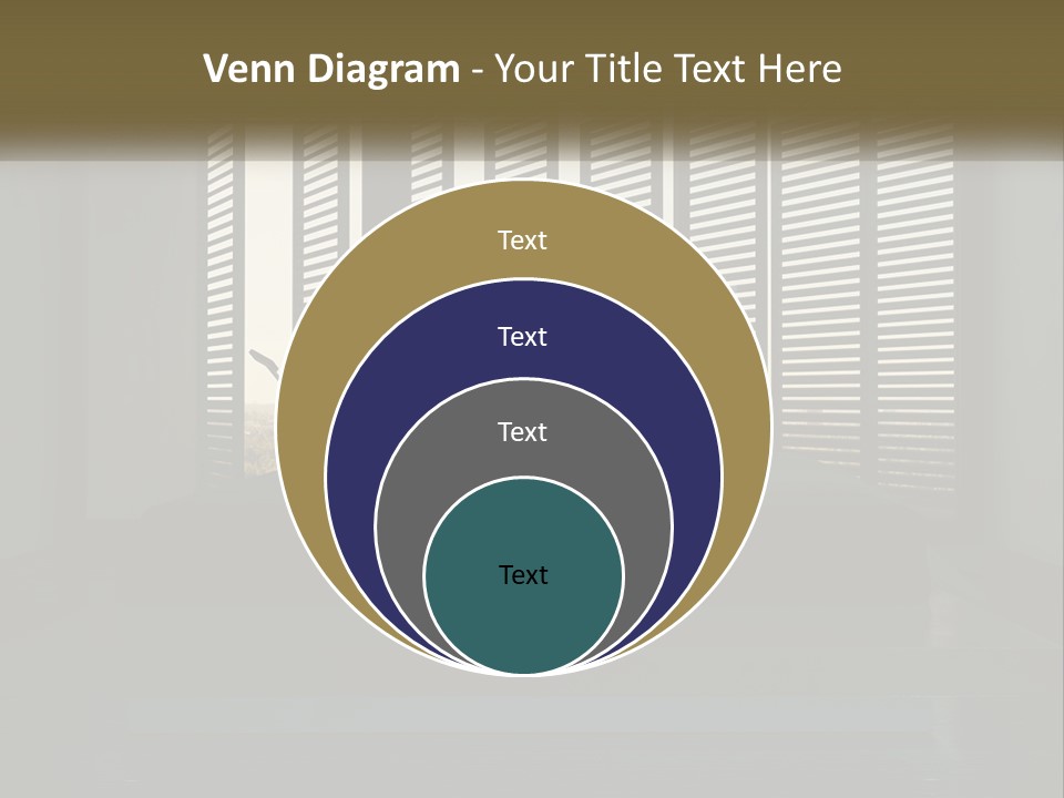 A Bed Sitting In A Bedroom Next To A Window PowerPoint Template