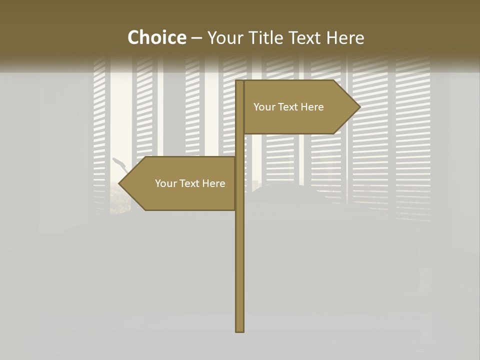 A Bed Sitting In A Bedroom Next To A Window PowerPoint Template