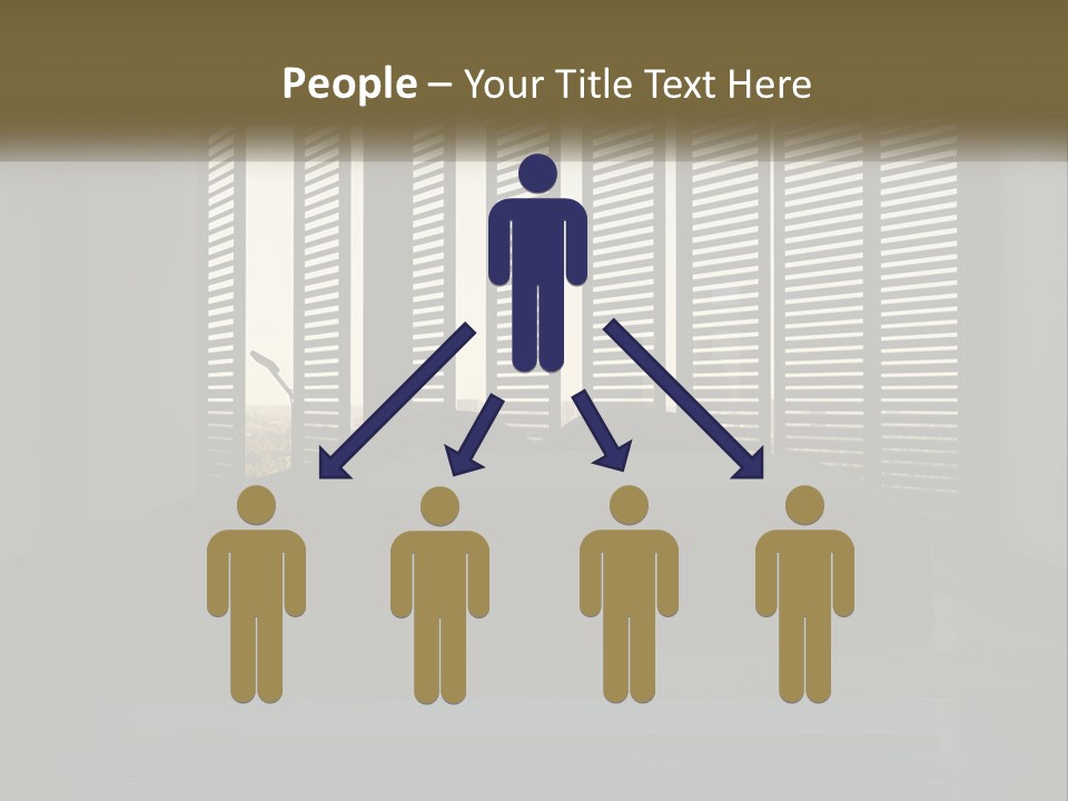 A Bed Sitting In A Bedroom Next To A Window PowerPoint Template