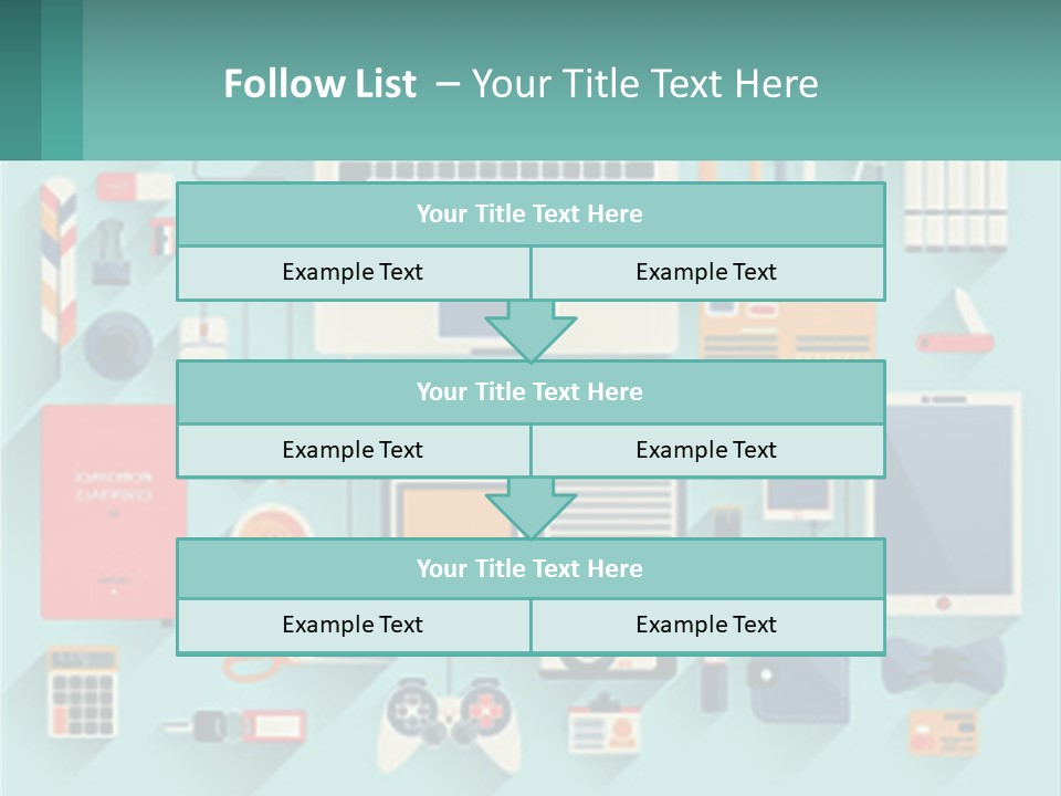A Desktop Computer Sitting On Top Of A Desk PowerPoint Template