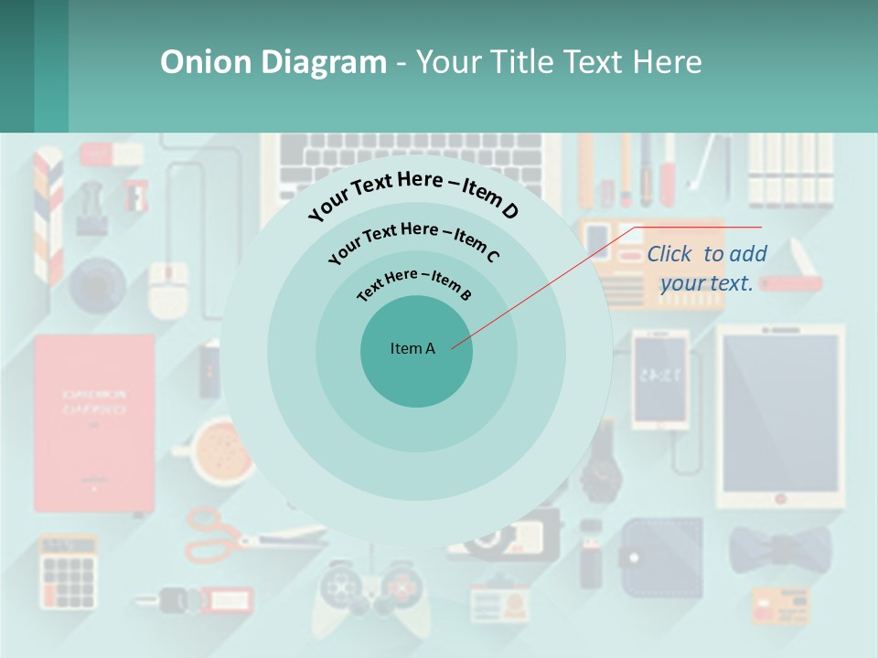A Desktop Computer Sitting On Top Of A Desk PowerPoint Template