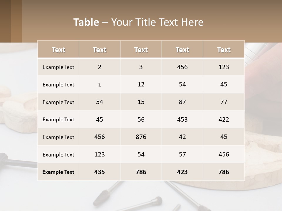 A Person Is Carving A Piece Of Wood With A Drill PowerPoint Template