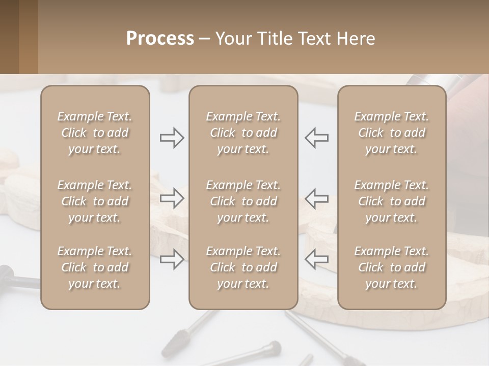 A Person Is Carving A Piece Of Wood With A Drill PowerPoint Template