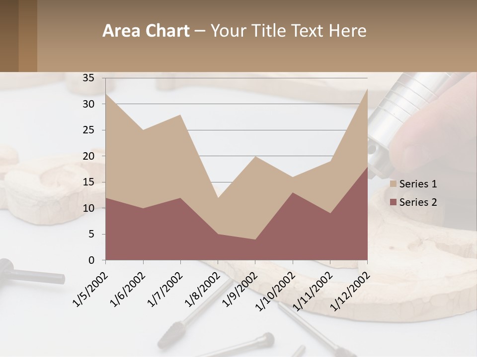 A Person Is Carving A Piece Of Wood With A Drill PowerPoint Template