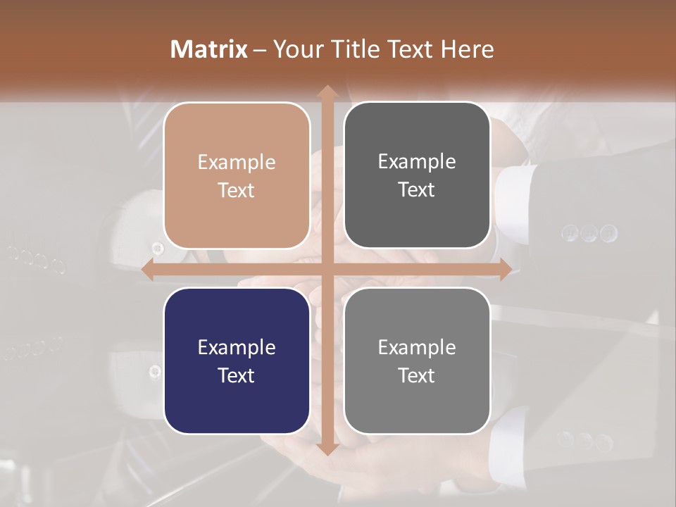 A Group Of Business People Stacking Their Hands Together PowerPoint Template
